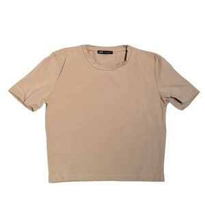 Zara Tan Crop Top